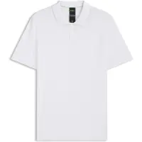 BOSS Polo en maille de coton mélangé avec Structure bodymapping