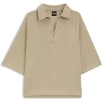 BOSS Sweat Loose à col polo en jersey scuba