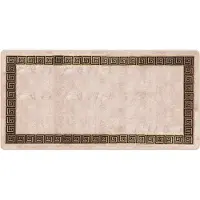 vidaXL Tapis de couloir MARSA Noir 100 x 200 cm Polyester et PVC