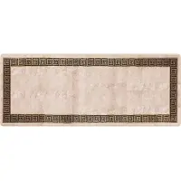 vidaXL Tapis de couloir MARSA Noir 100 x 250 cm Polyester et PVC
