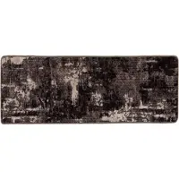 vidaXL Tapis de couloir MARSA Noir 80 x 200 cm Polyester et PVC