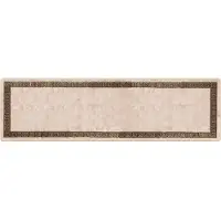 vidaXL Tapis de couloir MARSA Noir 100 x 350 cm Polyester et PVC