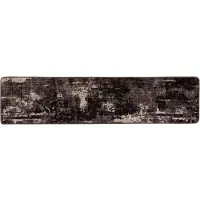 vidaXL Tapis de couloir MARSA Noir 80 x 450 cm Polyester et PVC