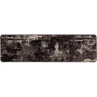 vidaXL Tapis de couloir MARSA Noir 50 x 200 cm Polyester et PVC