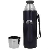 Thermos Stainless Steel With Handle-1.2l Thermal Bottle Noir