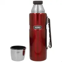 Thermos Stainless Steel With Handle-1.2l Thermal Bottle Rouge