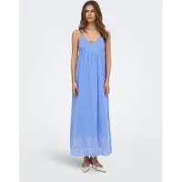 ONLY Robe d’été 'ONLTulum' bleu / blanc