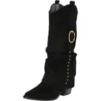 Salinyang Bottes de cowboy noir