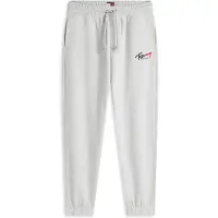 Tommy Hilfiger Pantalon 'Signature Logo Cuffed' gris clair