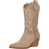 Salinyang Bottes de cowboy kaki