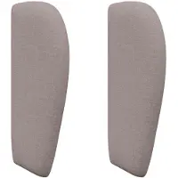 vidaXL : Tête de lit en forme d'oreille, couleur taupe, revêtue de tissu