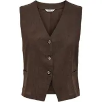 ONLY Gilet de costume 'ONLTizana' chocolat