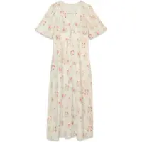 Vero Moda Robe 'VMBella' crème / vert gazon / saumon