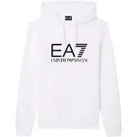 EA7 Sweat-shirt noir / blanc