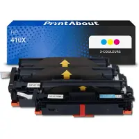 PrintAbout Toner compatible pour HP 410X (CF252XM) - 3-couleurs - Grande capacité - Multipack