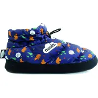 Nuvola Nuvola. Pantoufle 'Boot Home Printed 20 Teddy' bleu