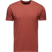 Black Diamond Stripe Short Sleeve T-shirt Orange L Homme