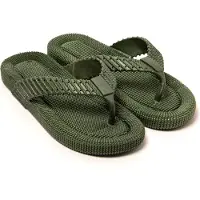 Brasileras Tongs Homme Antidérapantes confortables chaussures de plage/piscine/urbaines vert militaire 44 EU -UBSADO