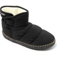 Nuvola. Pantoufle 'Boot Road' noir