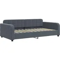 vidaXL Lit de jour gris foncé 90x200 cm velours