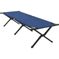 vidaXL Lit pliant pour le camping vert 210 x 80 x 46 cm