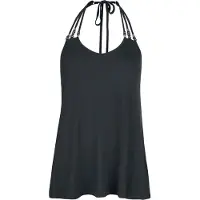 Black premium by emp Débardeur de - Essential - Haut avec Perles - S - XL - pour Femme - noir - Taille XL