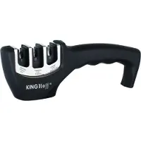 King Hoff Affûteur De Couteaux - Kinghoff Kh-1116 - Affûtage En Trois Étapes - Compatible Céramique - Base Antidérapante