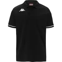 Kappa Barli Short Sleeve Polo Noir 3XL Homme
