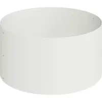 vidaXL Cache-pot de jardin Blanc 120 x 120 x 20 cm Acier