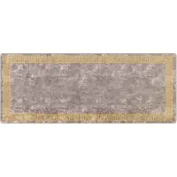 vidaXL Tapis de couloir MARSA Gris 100 x 250 cm Polyester et PVC