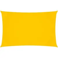 vidaXL Voile de parasol Tissu Oxford rectangulaire 5x8 m Jaune