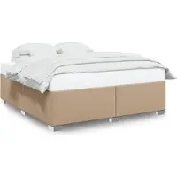 vidaXL Cadre de lit cappuccino brun 180x200 cm simili-cuir