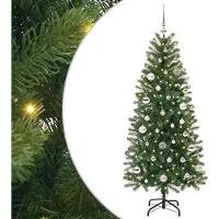 vidaXL Sapin de Noël artificiel avec 150 LED Vert 150 cm PE et PVC