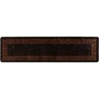 vidaXL Tapis de couloir MARSA Noir 100 x 350 cm Polyester et PVC