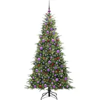 vidaXL Arbre de Noël artificiel pliable Vert 180 cm PE et PVC