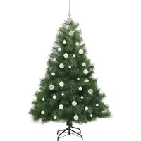 vidaXL Sapin de Noël artificiel avec 150 LED Vert 150 cm PE et PVC
