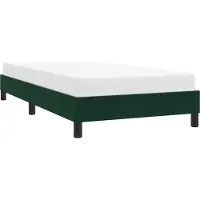 vidaXL Cadre de lit sans matelas vert foncé 100x220 cm velours