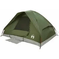 vidaXL Tente de camping dôme 4 personnes vert olive étanche à l'eau