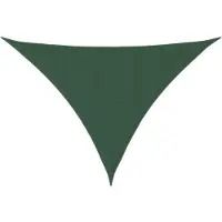 vidaXL Voile de parasol tissu oxford triangulaire 3x4x5 m vert foncé