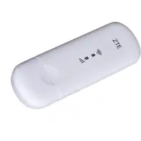 ZTE Modem routeur 4G LTE blanc - - Carte SIM prise en charge - Wi‑Fi 4 (802.11n) - 2,4 GHz - Jusqu'à 150 Mbps - USB