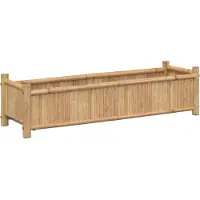 vidaXL Jardinière 100x30x25 cm bambou
