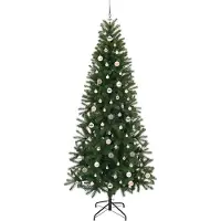 vidaXL Sapin de Noël artificiel avec 300 LED Vert 240 cm PE et PVC