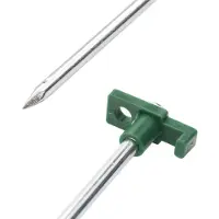 vidaXL Piquets de tente 12 pcs 25 cm 7 mm acier galvanisé et PP
