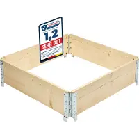 Garronda Rehausse en bois pour palette Caisse de rangement en bois Caisse en bois pour potager surélevé