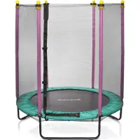 Meteor Trampoline pour enfants TRP-60 140 cm - avec filet de sécurité - Intérieur & Extérieur
