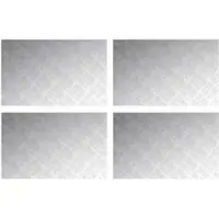 vidaXL : 4 marches d'escalier, 80 x 50 cm, argent, aluminium, à angle droit