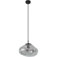 LINDBY Suspension , Lelia, dimmable, Gris, Salle à manger, Verre, Design