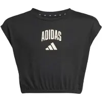 Adidas Debardeur enfant SEASONALS COLLEGIATE TYPOGRAPHY T-SHIRT filles - Noir - 13 / 14 ans