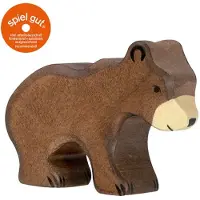 Holztiger Ours brun, petit