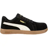 Puma Chaussures de sécurité Iconic noir/gomme basse S1PL conformes à la norme EN ISO 20345:2022 S1PS ESD FO HRO SR Taille 47